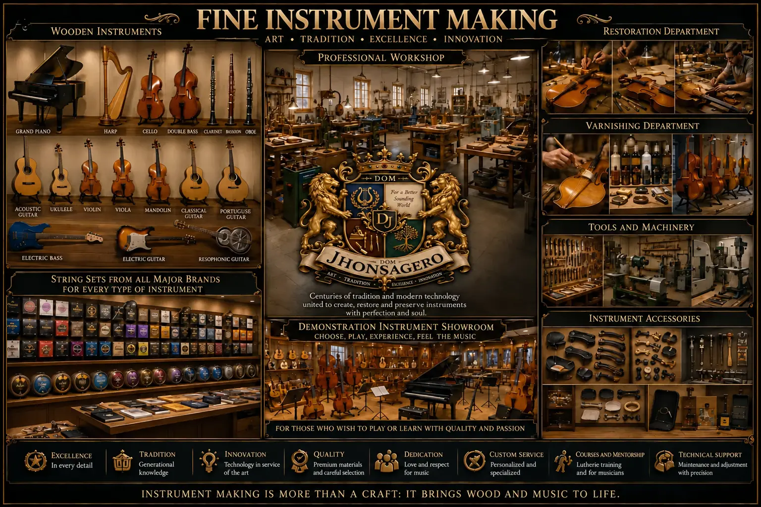JHONSAGERO workshop — international instrument making
